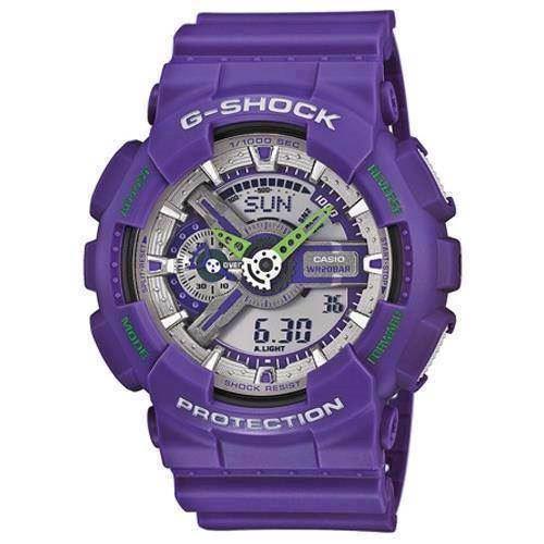 Image of lilla resin med stål G-Shock quartz multifunktion (5146) Unisex ur fra Casio